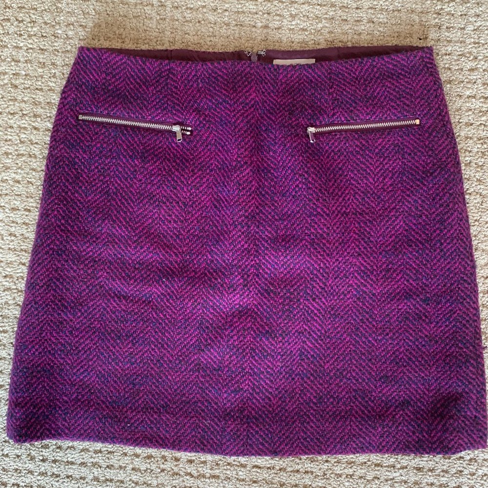 LOFT Size 12 Pink/Purple A line Skirt